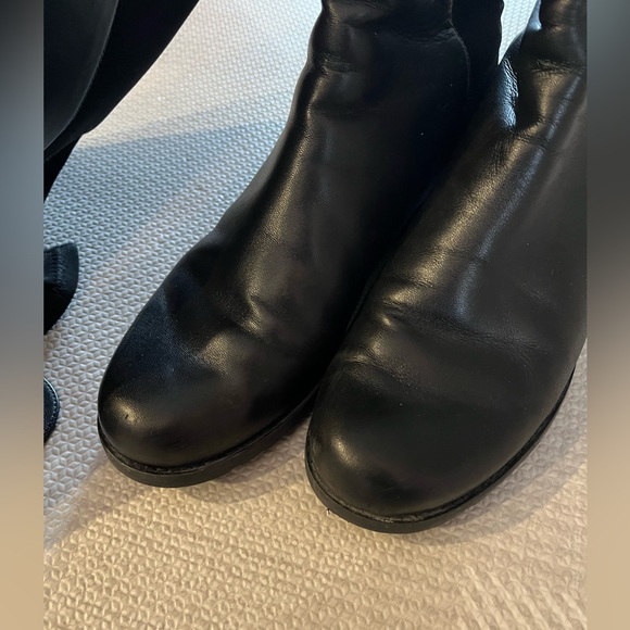 Stuart Weitzman 50/50 leather boot- black ($795 value) - Picture 6 of 9